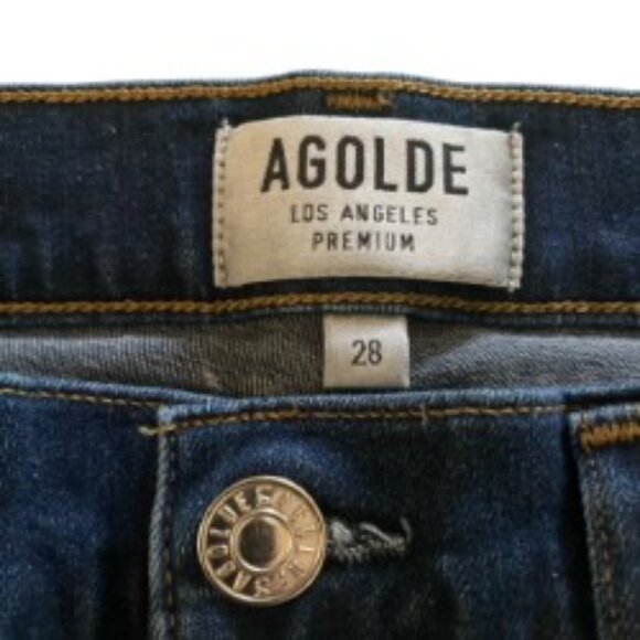 Agolde Amour Vert Exclusive Sophie High Rise Skinny Crop Jeans 28 - Picture 3 of 6